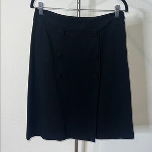 Talbots 6 Button Detail A Line Skirt